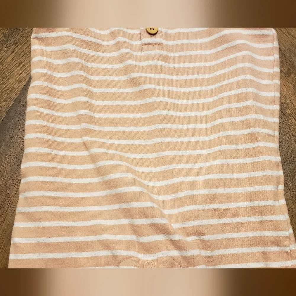 Organic Little Planet By Carter's Striped Sleeveless Baby Girl Romper Size 18m